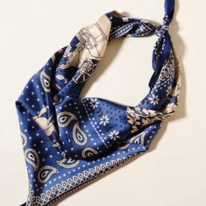 Horse Carriage Pattern Scarf - NV